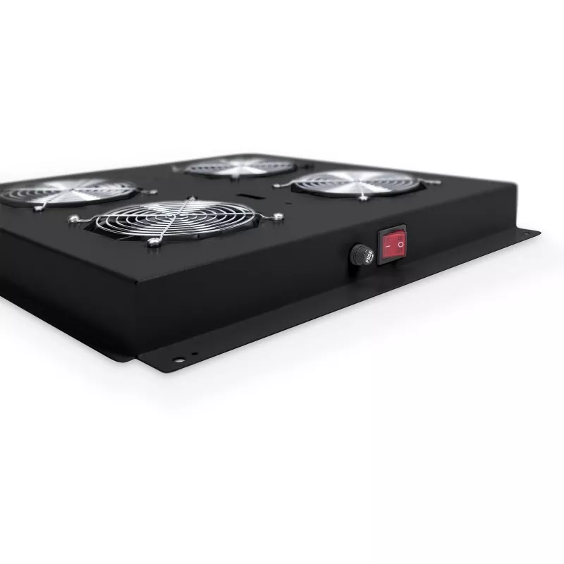 Stogo vėsinimo įrenginys Digitus DN-19 FAN-4-B-N, 19 inch, juodas RAL 9005