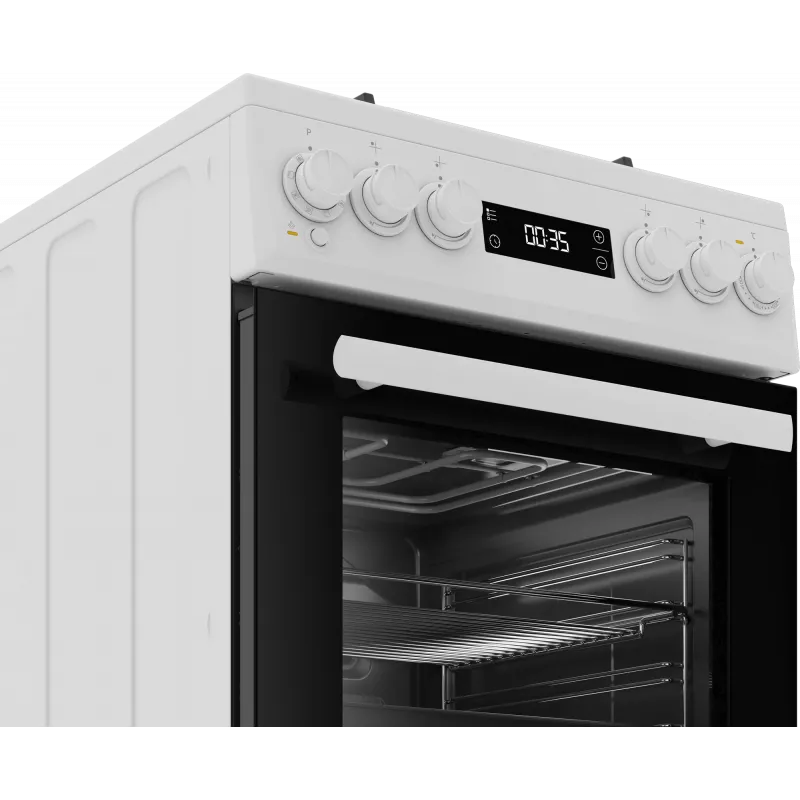 Kombinuota viryklė BEKO FSM51339DWDS 50 cm, balta, energijos klasė A