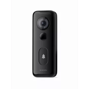 Sieninis vaizdo skambutis Xiaomi 3S, juodas, IP65, dvipusis garsas, laidinis ir belaidis Wi‑Fi 2,4 GHz, baterija/DC 5V