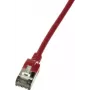 LogiLink Slim U/FTP raudonas RJ-45 Cat6a 1 m tinklo kabelis