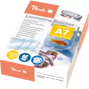 Laminavimo maišeliai Peach PP525-05, A7, blizgūs, 100 vnt.