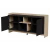 Cama PORTO 2D komoda 150x38x77 ąžuolas/juodas
