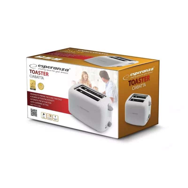 Esperanza EKT002 Caprese skrudintuvas 2 griežinėliai 600 W Baltas
