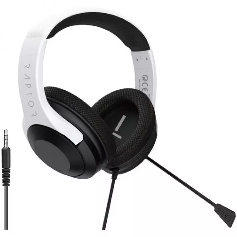 Ausinės Raptor H300 White 3.5 jack, skirtos PlayStation 5