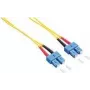Logilink SC vienmodis šviesolaidinis jungiamasis laidas (SC/SC, 2 m, dupleksas, OS2, halogenų neturintis, geltonas) FP0SC02