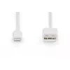 DIGITUS - Žaibolaidinis kabelis - Lightning (M) į USB (M) - 1,0 m - Dviguba izoliacija - Baltas - Lietas - Apple iPad/iPhone/iPod (Lightning) (DB-600106-010-W)