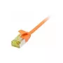 Pataisos laidas RJ45, CAT6A 500MHz, 0,25 m, oranžinis, U/FTP, plonas apvalus d=3,8 mm, TPE/LSZH (Superflex), AWG32, su Cat.7 žaliava, Synergy 21 (S217361V3)