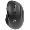 Manhattan ergonominė belaidė pelė dešinei rankai, reguliuojama 800/1200/1600 DPI, 2,4 GHz (iki 10 m), šeši mygtukai su slinkimo ratuku, kombinuotas USB-A ir USB-C imtuvas, juoda, AA baterija (įtraukta), trejų metų garantija