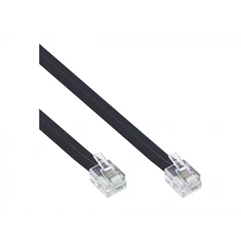 InLine modulinis laidas RJ12 kištukas / kištukas 6P6C 20 m