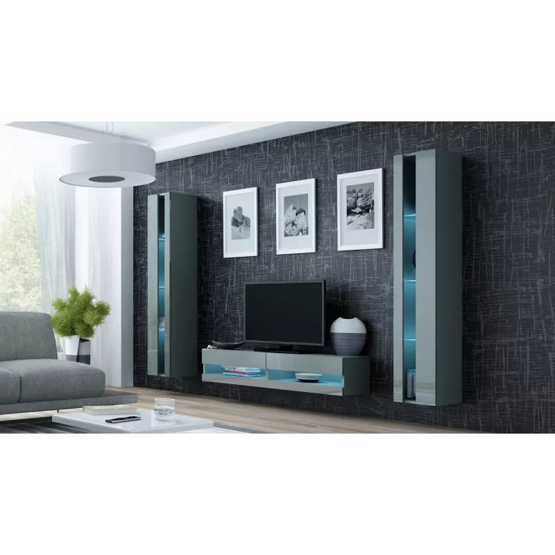 Cama TV stovas VIGO nauja 30/140/40 pilkas/pilkas blizgus