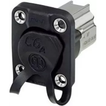 Neutrik NE8FDX-P6-W RJ45 kištukinė jungtis, moteriška, juoda - balta
