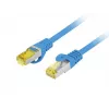 Patch kabelis Fluke PCF6A-10CU-0025-B RJ45 Cat.6a 0,25 m mėlynas