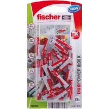 Fischer DuoPower 6 x 30 K NV sieninis kaištis 30 mm 534993 1 komplektas (534993)