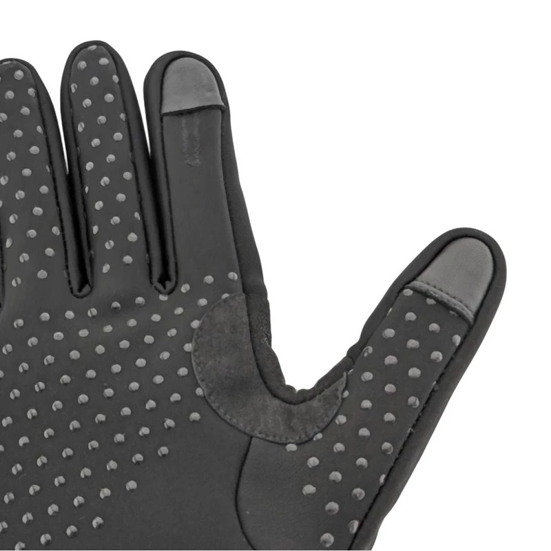 Pirštinės Glovii GLWM poliesteris, liečiamasis ekranas, atsparios vėjui, atsparios orui, paminkštintas delnas, neslystančios, šildymo funkcija, S-M, juodos