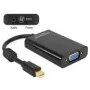 Vaizdo kabelio adapteris DeLOCK 65598 Mini DisplayPort į VGA 3,5 mm