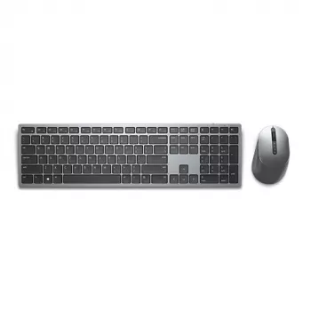 Belaidis klaviatūros ir pelės rinkinys Dell KM7321W Titan Grey su baterijomis