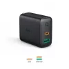 Sieninis įkroviklis 2xUSB Power Delivery (1xUSB A + 1xUSB C) 5.4A 30W Dynamic Detect PA-D1