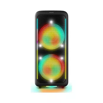 Nešiojamas vakarėlių garsiakalbis Philips TAX5000E/10 2 krypčių, 100 W RMS, Bluetooth, 20–20000 Hz, 4 Ω, juodas