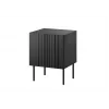 Naktiniai staliukai 2 vnt Cama Meble ISLA 44,5×40×59 cm juoda matinė MDF/medžio drožlių plokštė