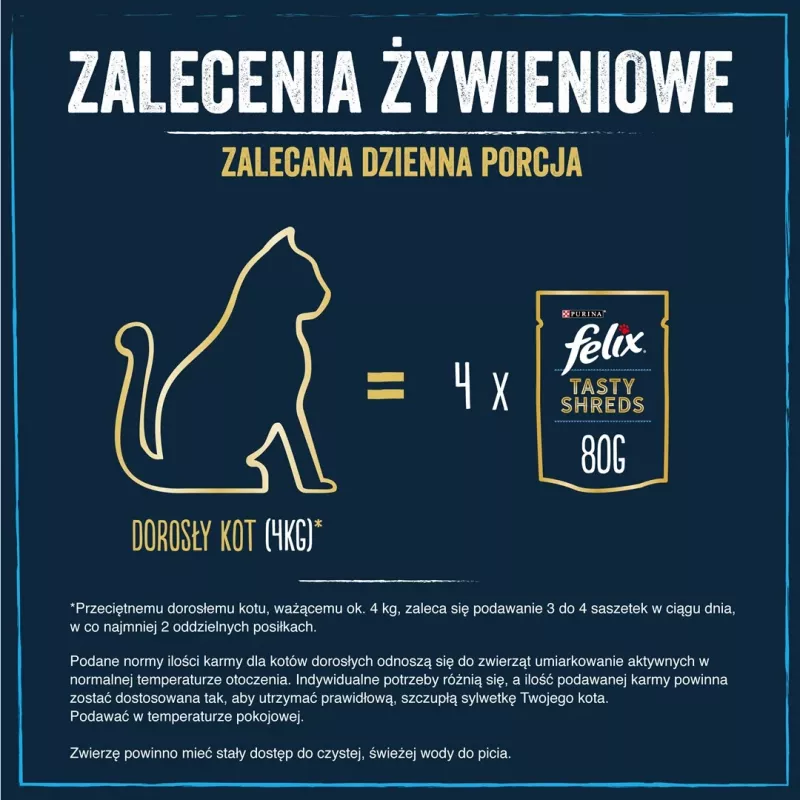 FELIX Tasty Shreds su lašiša ir tunu - 4x 80g