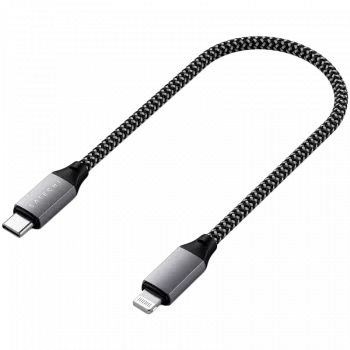 Satechi ST-TCL10M USB-C / Lightning laidas 0,25 m juodai pilkas