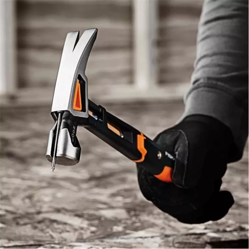 Fiskars 1020214 plaktukas – nagų plaktukas juoda, metalinė, oranžinė