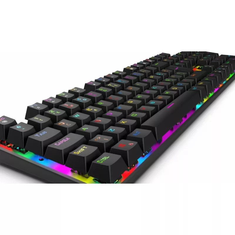 Incase Gaming Keyboard IKG-443 mechaninė klaviatūra su RGB apšvietimu, vokiškas išdėstymas