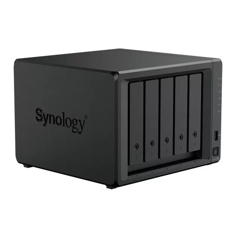 Synology DiskStation DS1525+ NAS/saugyklos serveris Ryzen Embedded V1500B 8 GB DDR4 0 TB Juodas