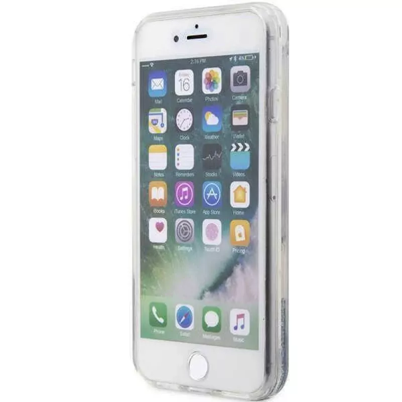 Karl Lagerfeld | Original Dėklas iPhone SE 2022/SE 2020/7/8 Karl Lagerfeld Kietas Dėklas Blizgučiai Choupette Galva (KLHCI8LNCHCS)
