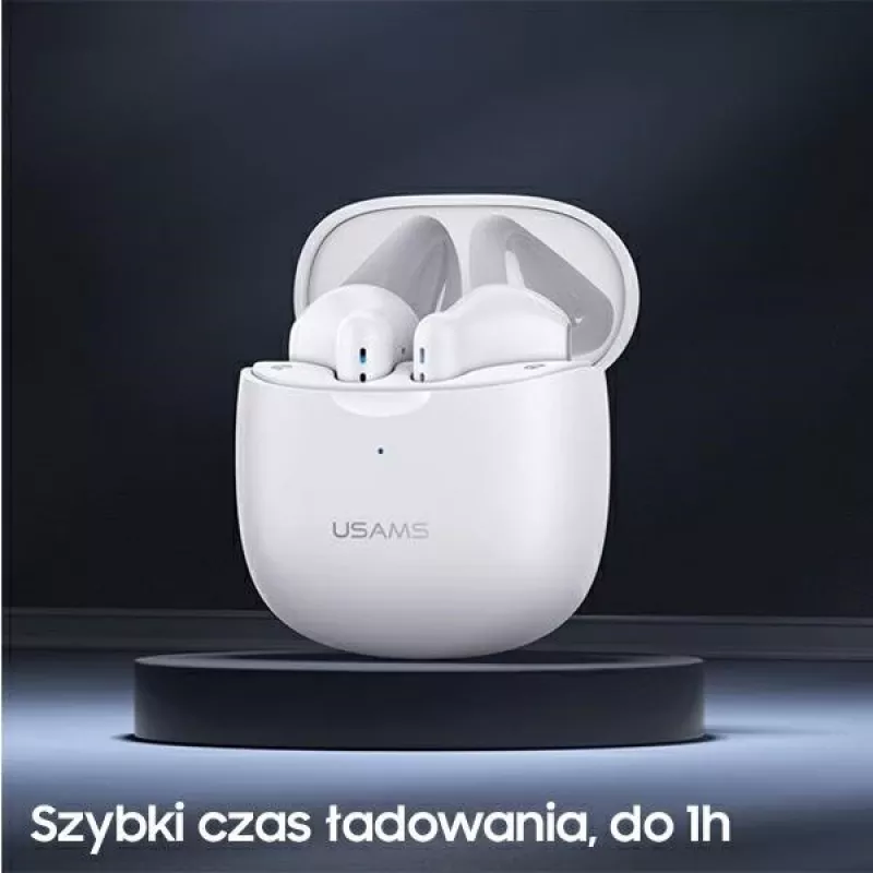 Belaidės ausinės Usams TW S 5.0 IA Series balta