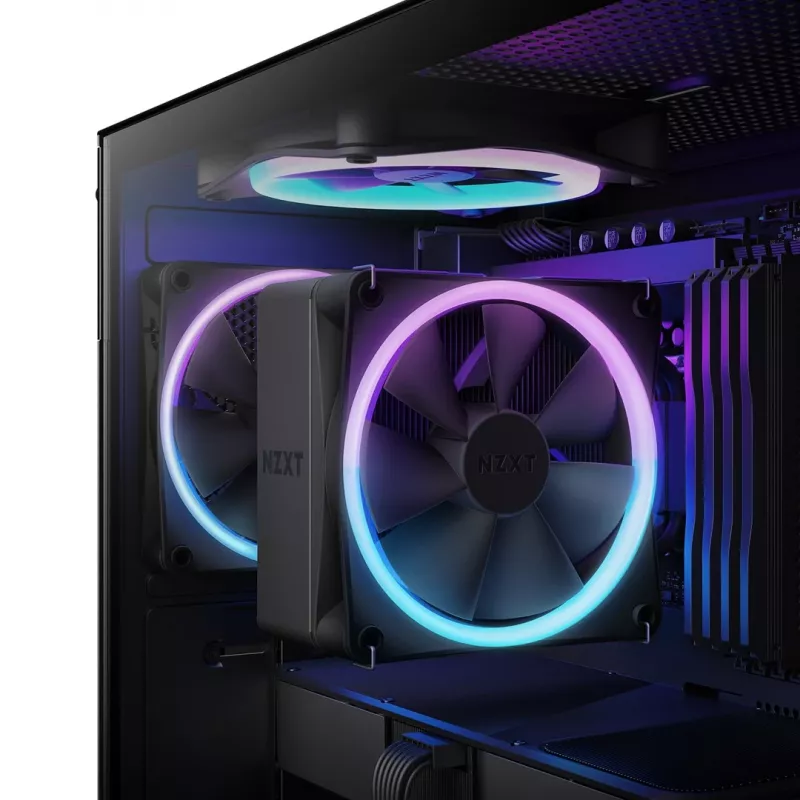 NZXT T120 RGB procesoriaus aušintuvas 12 cm juodas 1 vnt.