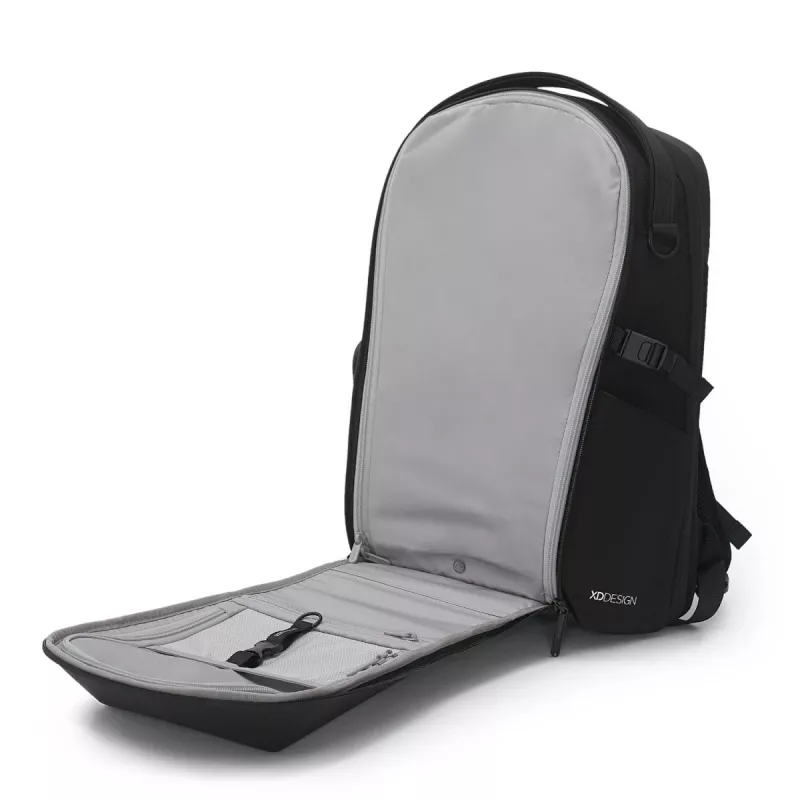 Kuprinė XDDESIGN Bizz Black P705.931 – atspari vandeniui, lengva verslo kuprinė