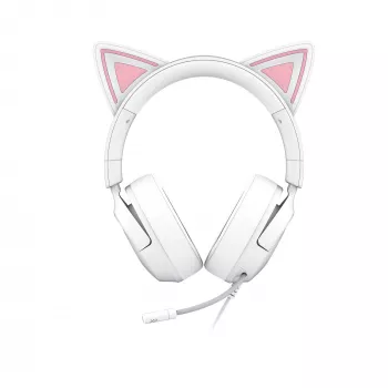 Ausinės Razer Kraken Kitty V3 X – žaidimų ausinės su RGB apšvietimu, lengvu dizainu, įmontuotu mikrofonu