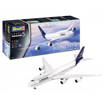 Lėktuvo modelis Revell Boeing 747-8 Lufthansa New Livery