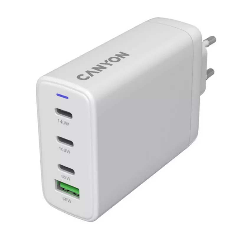 Kroviklis CANYON CU140ACC 150W 3×USB-C Power Delivery 1×USB-A Quick Charge