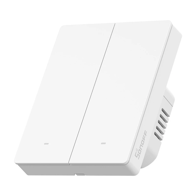 Sieninis belaidis WiFi išmanusis jungiklis Sonoff M5-2C-80W 2 kanalų rėmeliui