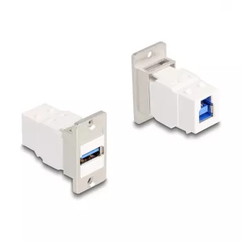 DeLOCK montažinis keystone modulis USB 5 Gbps Type-A moteriškas į Type-B moteriškas