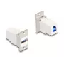 DeLOCK montažinis keystone modulis USB 5 Gbps Type-A moteriškas į Type-B moteriškas