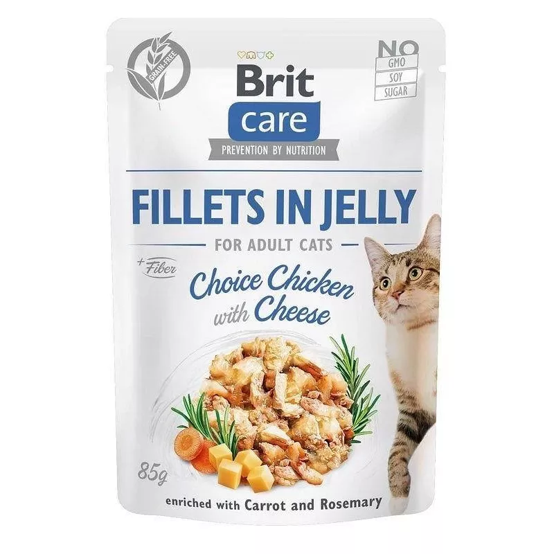 Šlapias kačių ėdalas Brit Care FJ Flavour Box drebučiuose 12 x 85 g
