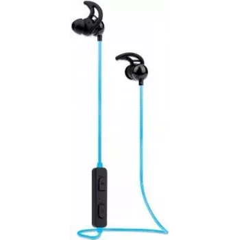 Manhattan Bluetooth ausinės su ausų kabliuku, įmontuotu mikrofonu ir valdymo mygtukais, juodos spalvos