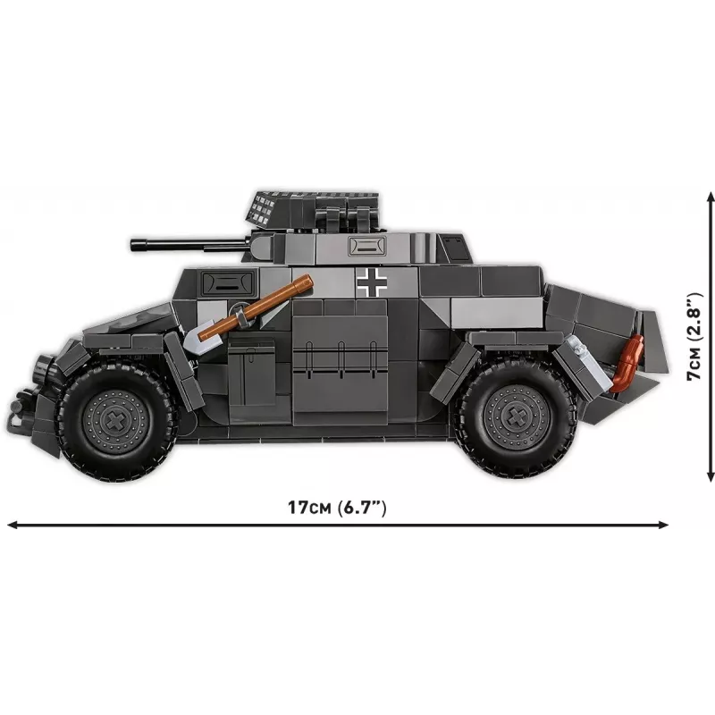 Cobi Blokeliai Sd.Kfz 222 modelio rinkinys COBI-2657 – 502 detalės