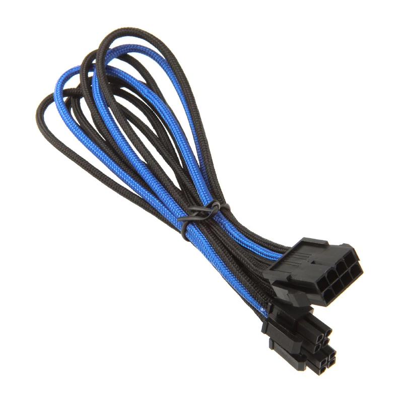 Laidas Silverstone EPS 8 kontaktų į EPS/ATX 4+4 kontaktų, 300 mm - juodas (SST-PP07-EPS8BA)