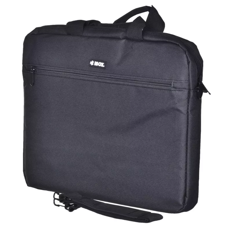 Dėklas nešiojamam kompiuteriui iBOX TN6020, 39,6 cm (15,6 colio), nailonas, juodas, su petneša
