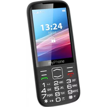 Mobilusis telefonas myPhone HALO 4 LTE juodas | 3.5 colio | TFT | 128 MB | 64 MB | Dual SIM | 3G | Bluetooth | 2 MP kamera | 2500 mAh