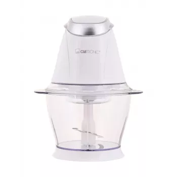 Smulkintuvas elektrinis CLATRONIC MZ 3579 — 250 W, 1 L, nerūdijančio plieno peiliai, ledo smulkinimas, baltas