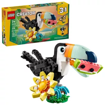 Konstruktorius LEGO Creator 3-in-1 Laukiniai gyvūnai – Tropinis tukanas 31173