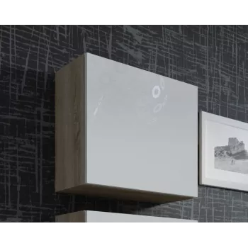 Cama Square Spintelė VIGO 50/50/30 sonomos ąžuolas/baltas blizgus