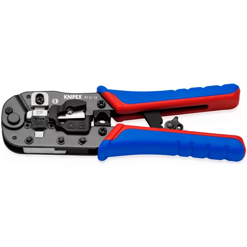 Knipex 97 51 13 kabelių užspaudimo įrankis Juoda, Mėlyna, Raudona