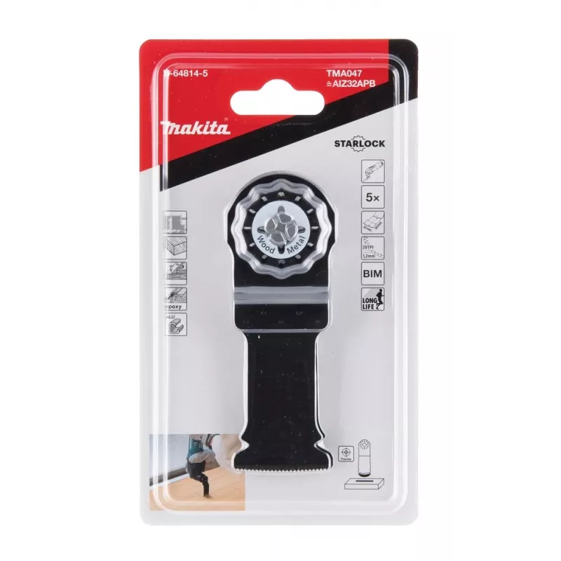 Makita B-64814-5 pjūklo diskas / dėlionės / stūmoklinio pjūklo geležtė Bimetal 5 vnt