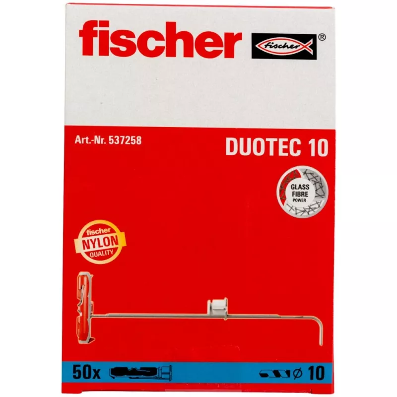 Fischer 537258 sraigtinis inkaras / sieninis kaištis 50 vnt. Sraigtų ir kaiščių rinkinys 50 mm